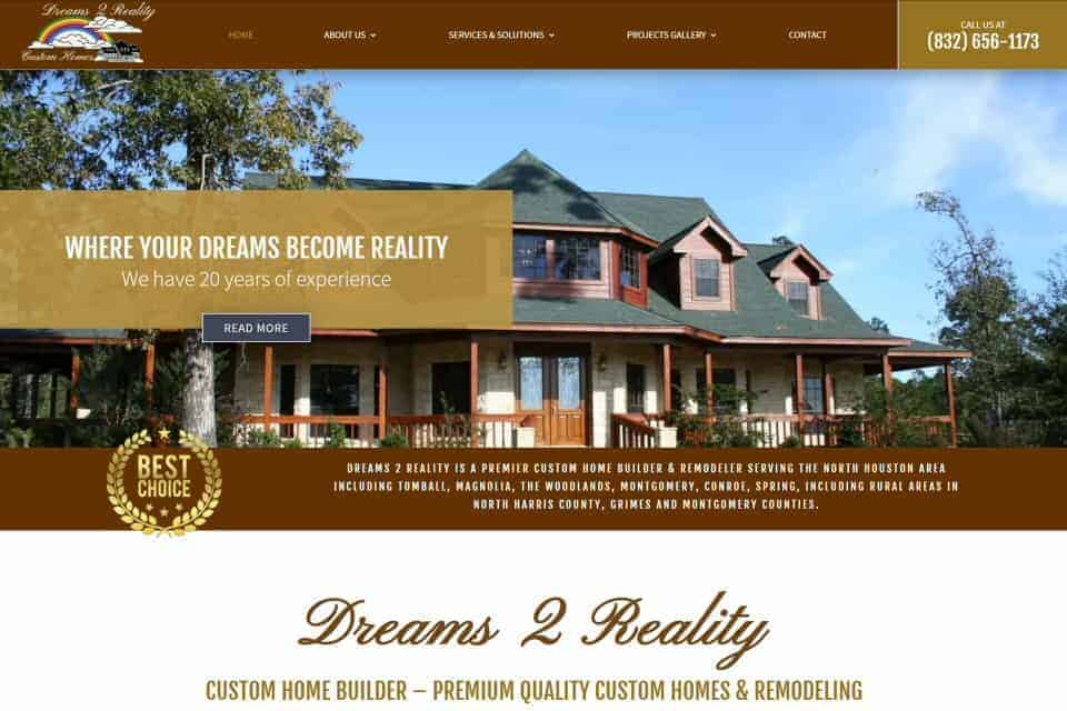 Dreams 2 Reality Custom Homes & Remodeling by Ferguson Control Systems, LLC